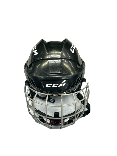 Vist Large View of Product Image Which is Used CCM FL40 Helmet Cage Combo Black SM
