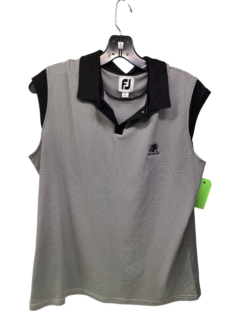 Vist Large View of Product Image Which is Used Foot Joy Sleeveless Shirt W Black LG