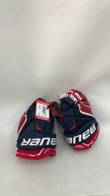 Vist Large View of Product Image Which is Used Bauer VAPOR 12IN Junior Gloves Navy Blue 12"