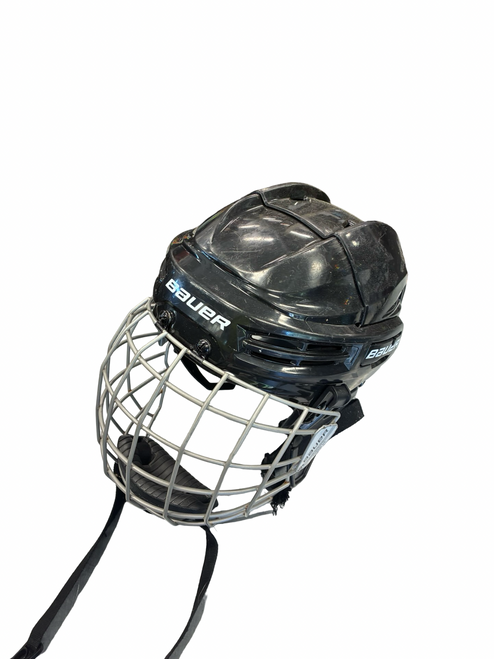 Vist Large View of Product Image Which is Used Bauer IMS 5.0 SM Helmet Cage Combo Black SM