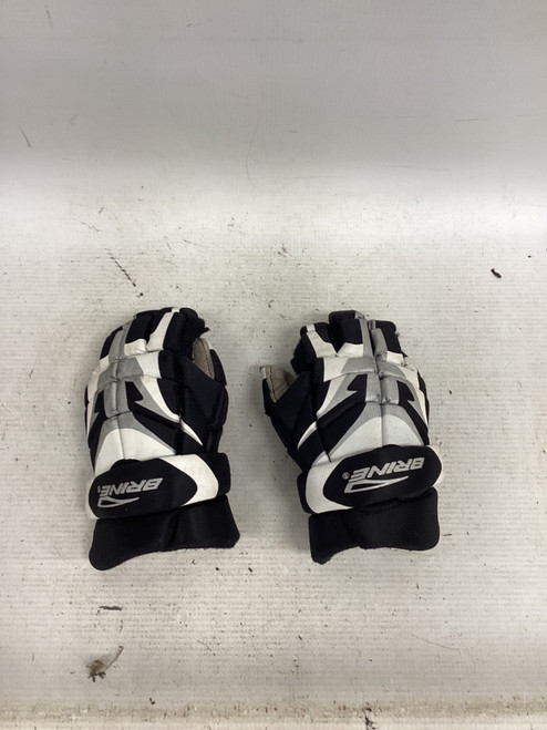Vist Large View of Product Image Which is Used Brine TYRO Lacrosse Gloves Junior Black XS