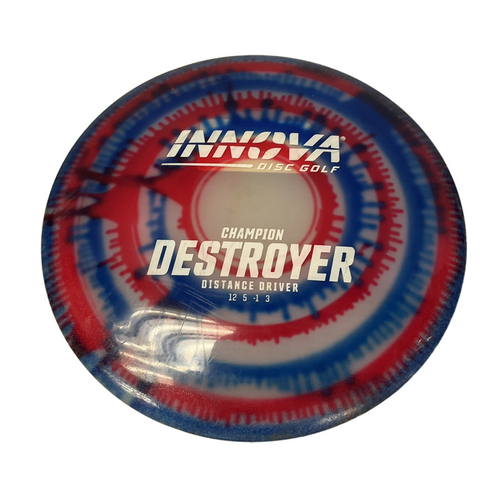 Vist Large View of Product Image Which is Used Innova DESTROYER DRIVER Disc Golf Driver Navy Blue