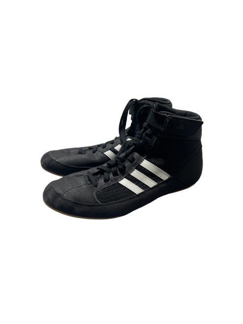 Vist Large View of Product Image Which is Used Adidas Wrestling Shoes Black Junior 05.5