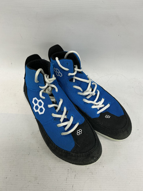 Vist Large View of Product Image Which is Used Rudis Wrestling Shoes Royal Blue Junior 04