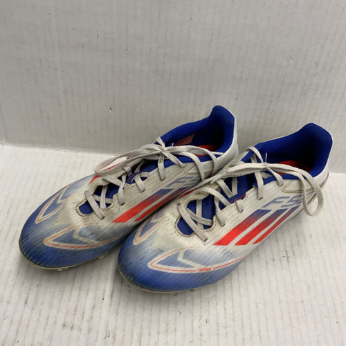 Vist Large View of Product Image Which is Used Adidas Soccer Cleats White Senior 7.5