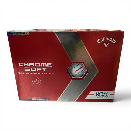 Vist Large View of Product Image Which is NEW Callaway CHROME SOFT TRIPLE TRACK 12 Pack - Golf Balls