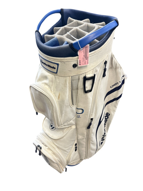 Vist Large View of Product Image Which is Used Taylormade CART LITE Mens Cart Bag White