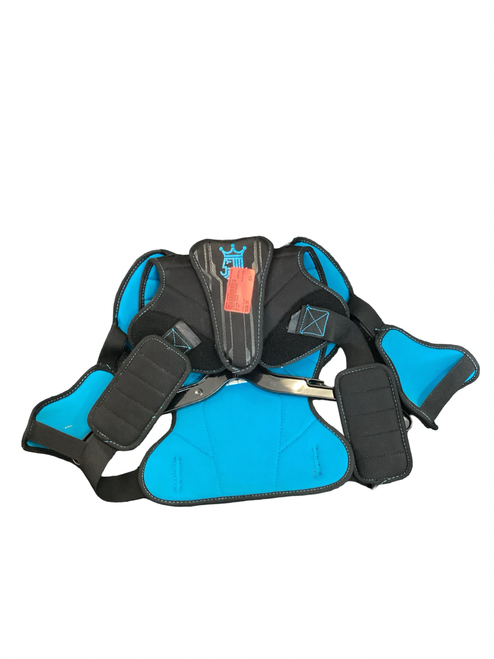 Vist Large View of Product Image Which is Used Maverik CHARGER Lacrosse Shoulder Pads Black MD