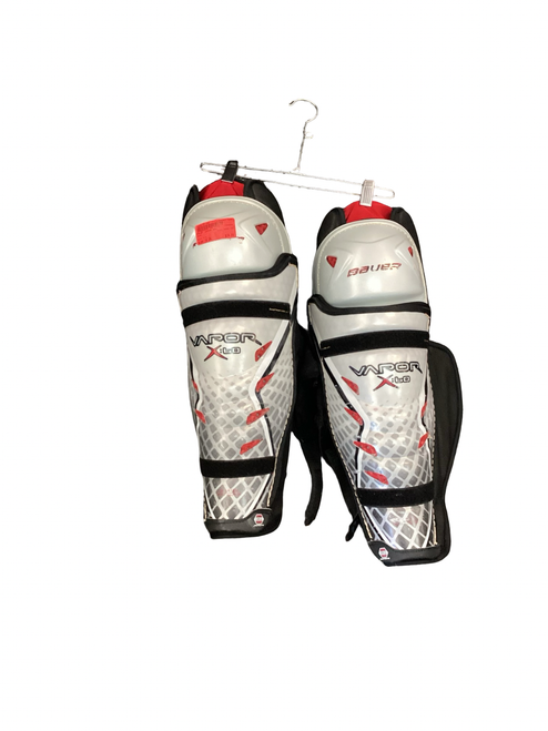 Vist Large View of Product Image Which is Used Bauer VAPOR X60 Senior Shin Guards Grey 16"