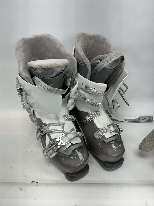 Vist Large View of Product Image Which is Used Dalbello ASPIRE 67 Womens DH Ski Boot White And Grey 265 MP - M08.5 - W09.5