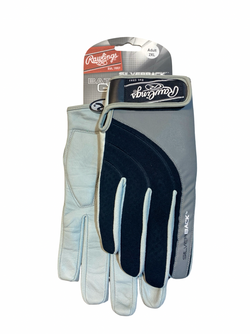Vist Large View of Product Image Which is Used Rawlings BB/SB Batting Gloves Black 2X
