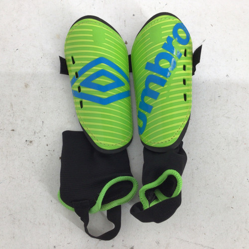 Vist Large View of Product Image Which is Used Umbro JR LG SHINGUARDS Soccer Shin Guards Junior Kelly green LG