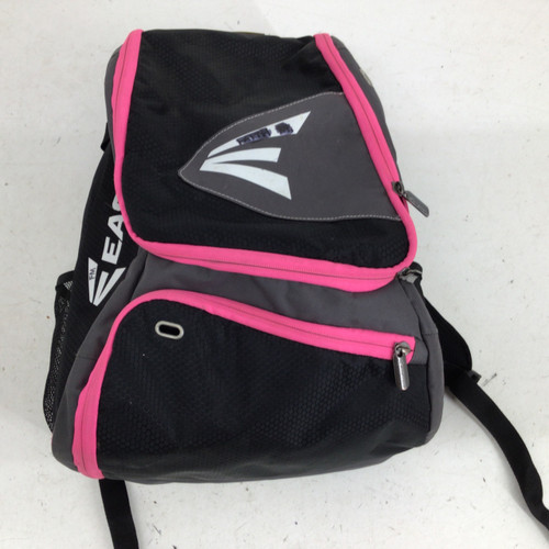 Vist Large View of Product Image Which is Used Easton GAME READY BACKPACK PINK BB/SB Player Backpack Black And Pink