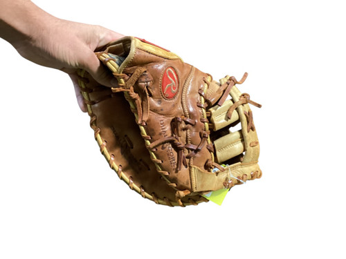 Vist Large View of Product Image Which is Used Rawlings GCE ELITE BB/SB First Base RH Throw Brown 12 1/2"
