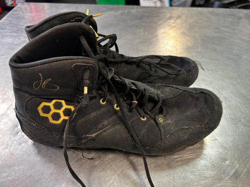 Vist Large View of Product Image Which is Used Rudis Wrestling Shoes Black Senior 10