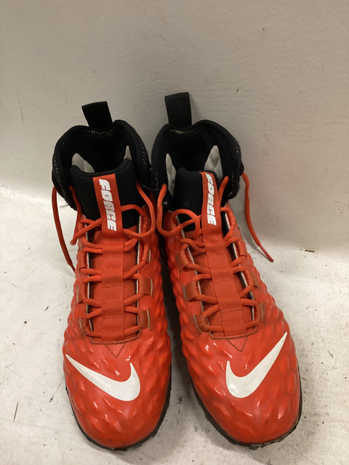 Vist Large View of Product Image Which is Used Nike FORCE Adult FB Cleats Orange Senior 10