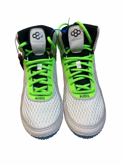 Vist Large View of Product Image Which is Used Rudis Wrestling Shoes White Senior 8