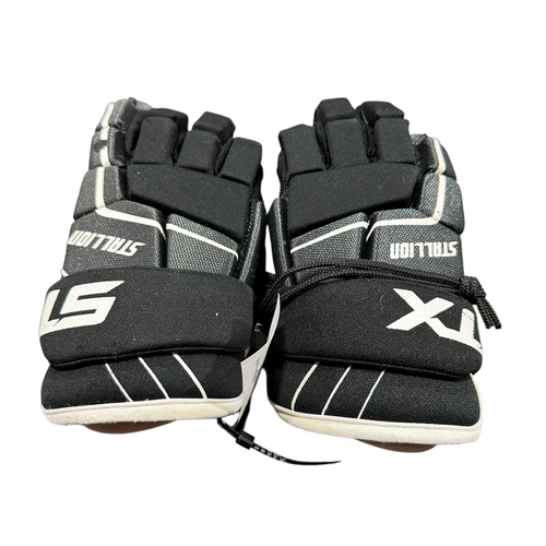Vist Large View of Product Image Which is Used STX STALLION 50 Lacrosse Gloves Mens Black 10"