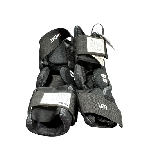 Vist Large View of Product Image Which is Used STX STALLION 50 Lacrosse Arm Pads/Guards Black SM