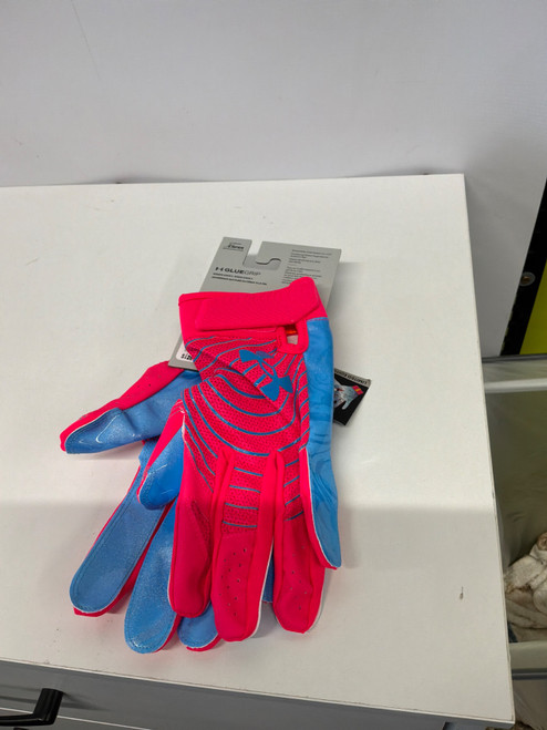 Vist Large View of Product Image Which is Used Under Armour UA BLUR PINK GLOVES FB Gloves Pink XL