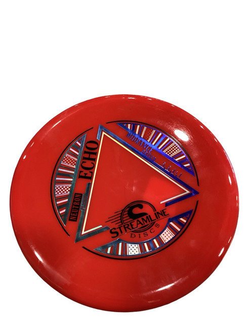 Vist Large View of Product Image Which is Used Streamline ECHO Disc Golf Mid Range Red