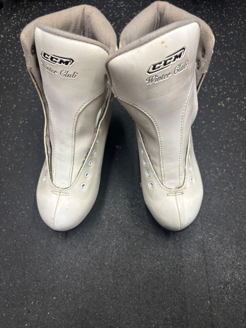 Vist Large View of Product Image Which is Used CCM WINTER CLUB WomensFigure Skate White Senior 8