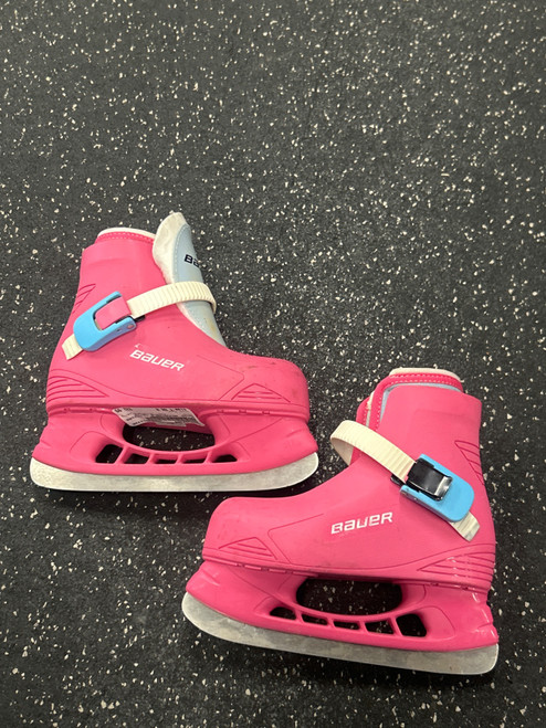 Vist Large View of Product Image Which is Used Bauer ADJUSTABLE Y8/Y9 Youth Hockey Skate Pink Youth 08.0