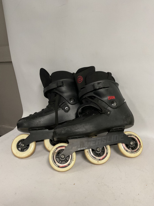 Vist Large View of Product Image Which is Used Powerslide ZOOM 100 11-12.5 Senior Aggressive Skates Black Adjustable