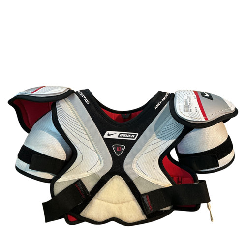 Vist Large View of Product Image Which is Used Bauer SUPREME 10 SHOULDER PAD Senior Shoulder Pads SM