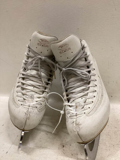 Vist Large View of Product Image Which is Used EDEA ICE FLY FIGURE SKATES WomensFigure Skate White Senior 7.5