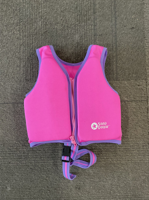 Vist Large View of Product Image Which is Used SAND DOLLAR SWIM TRAINER VEST Infant PFD Pink Infant 0-30