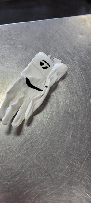 Vist Large View of Product Image Which is Taylormade Jr Golf Glove White SM