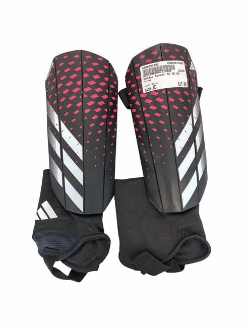 Vist Large View of Product Image Which is Adidas Soccer Shin Guards Adult Black MD