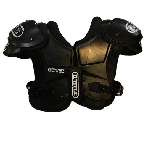 Vist Large View of Product Image Which is Used Battle Sports PHANTOM FB Shoulder Pads Black LG