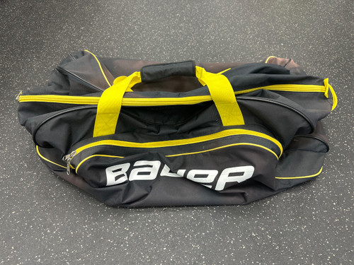 Vist Large View of Product Image Which is Used Bauer Jr Hockey Carry Black And Yellow