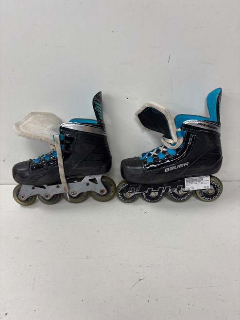 Vist Large View of Product Image Which is Used Bauer PRODIGY Junior Rec Fitness Skates Black Junior 02