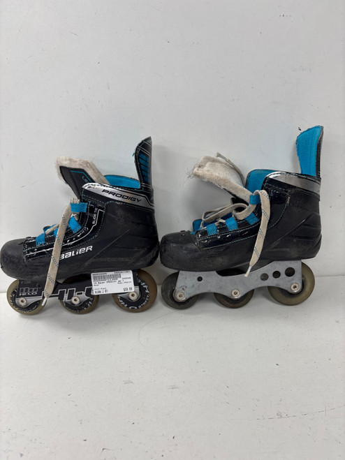 Vist Large View of Product Image Which is Used Bauer PRODIGY Junior Rec Fitness Skates Black Junior 01