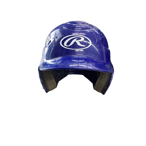 Vist Large View of Product Image Which is Used Rawlings 6 1/4 - 6 7/8 Batting Helmet No Mask Navy Blue MD