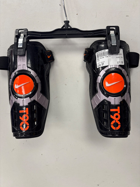 Vist Large View of Product Image Which is Used Nike T90 Soccer Shin Guards Adult Black SM