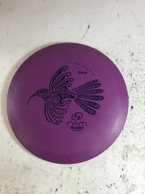 Vist Large View of Product Image Which is Used RPM DISCS STRATA HUIA Disc Golf Driver Purple 174g