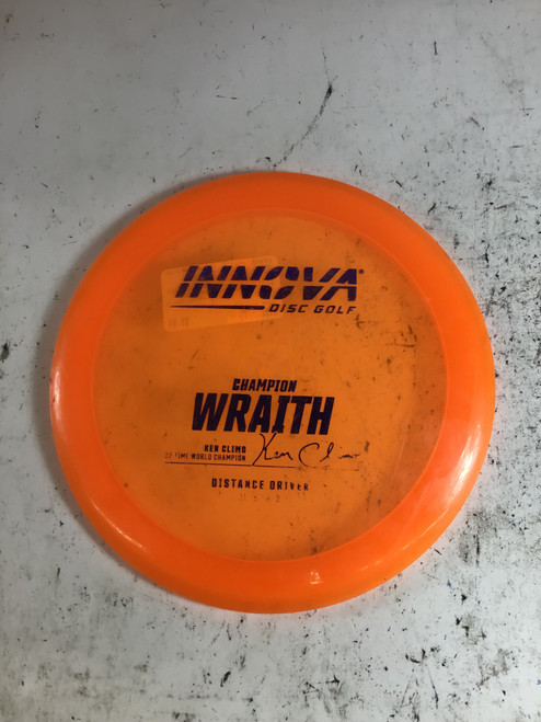 Vist Large View of Product Image Which is Used Innova CHAMPION WRAITH Disc Golf Driver Orange 170g