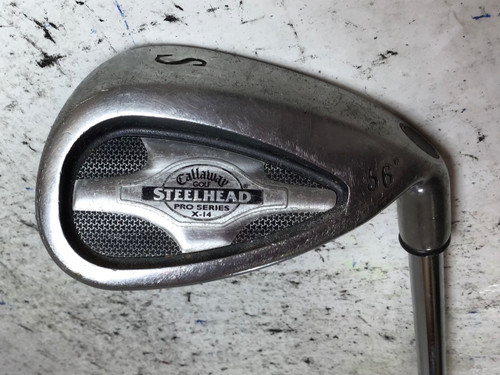 Vist Large View of Product Image Which is Used Callaway STEELHEAD X-14 Golf Wedge Mens RH Sand Wedge