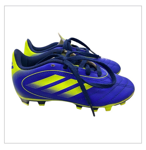 Vist Large View of Product Image Which is Used Adidas Soccer Cleats Royal Blue Youth 11.0