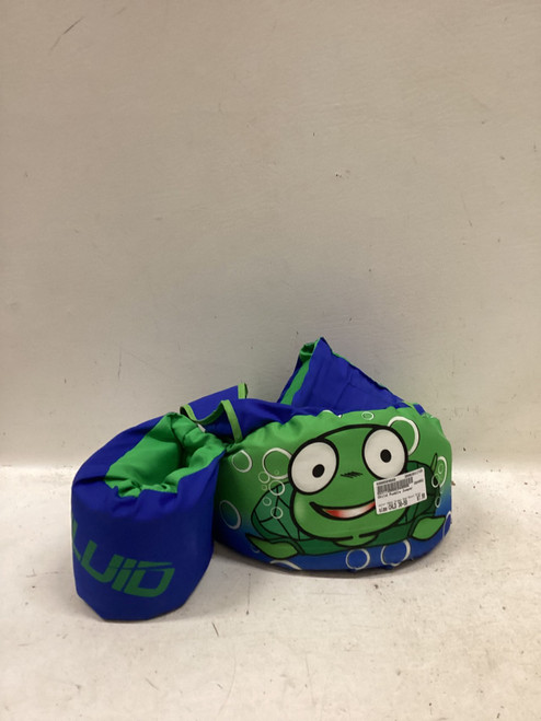 Vist Large View of Product Image Which is Used Child PFD Neon Green And Royal Blue Child 30-50