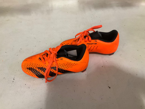 Vist Large View of Product Image Which is Used Adidas Soccer Cleats Orange Youth 12.0