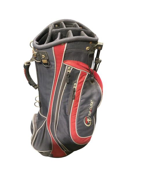 Vist Large View of Product Image Which is Used Top Flite Mens Stand Bag Red