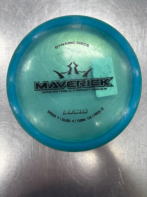 Vist Large View of Product Image Which is Used Dynamic Discs LUCID MAVERICK Disc Golf Driver Royal Blue
