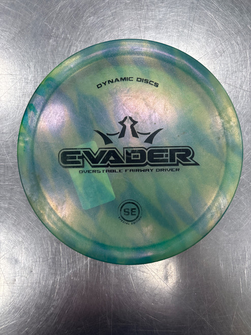 Vist Large View of Product Image Which is Used Dynamic Discs SE EVADER Disc Golf Driver Green