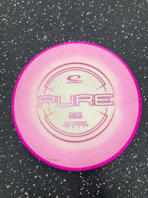 Vist Large View of Product Image Which is Used Latitude 64 ZERO MEDIUM ORBIT PURE Disc Golf Putter Pink