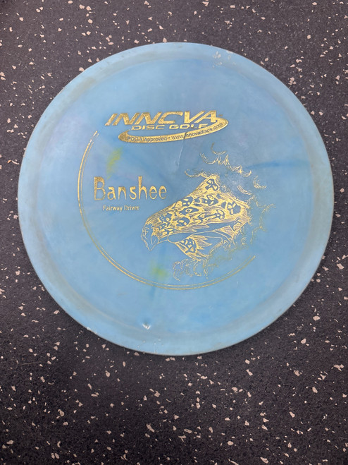 Vist Large View of Product Image Which is Used Innova DX BANSHEE Disc Golf Driver Carolina Blue